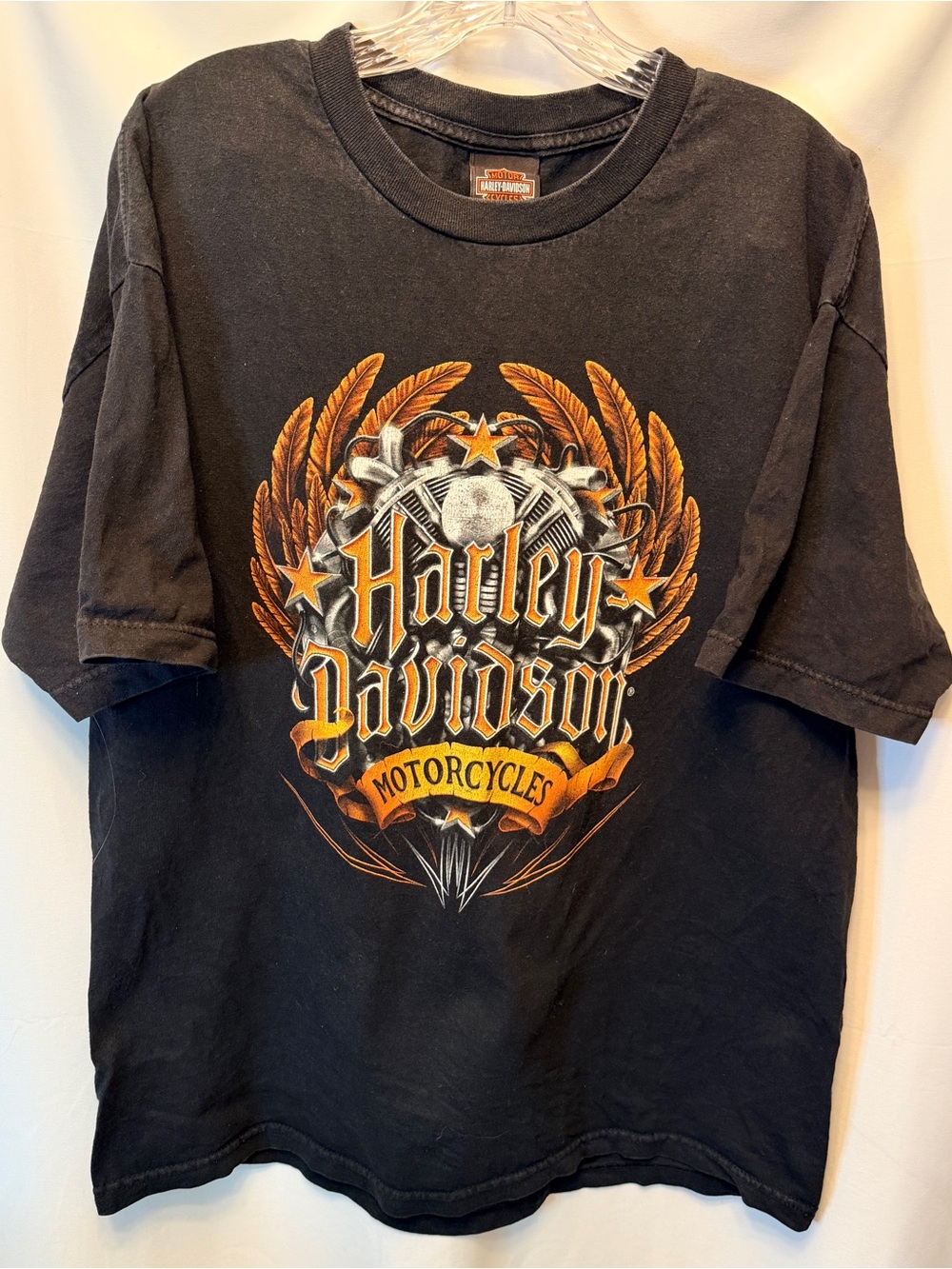 Harley-Davidson Men’s XL Logo T-Shirt Ft Fargo North Dakota Black Motorcycle